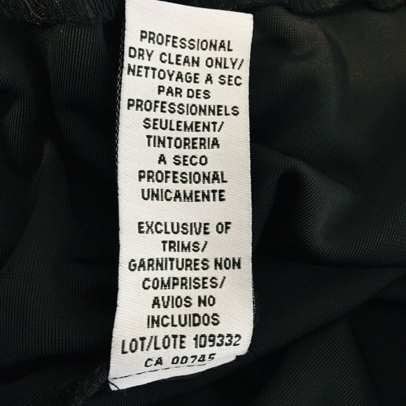 NEW JS Collections Women's16 Black Velvet Pants Lord & Taylor Side Zip Stretch - Picture 8 of 8